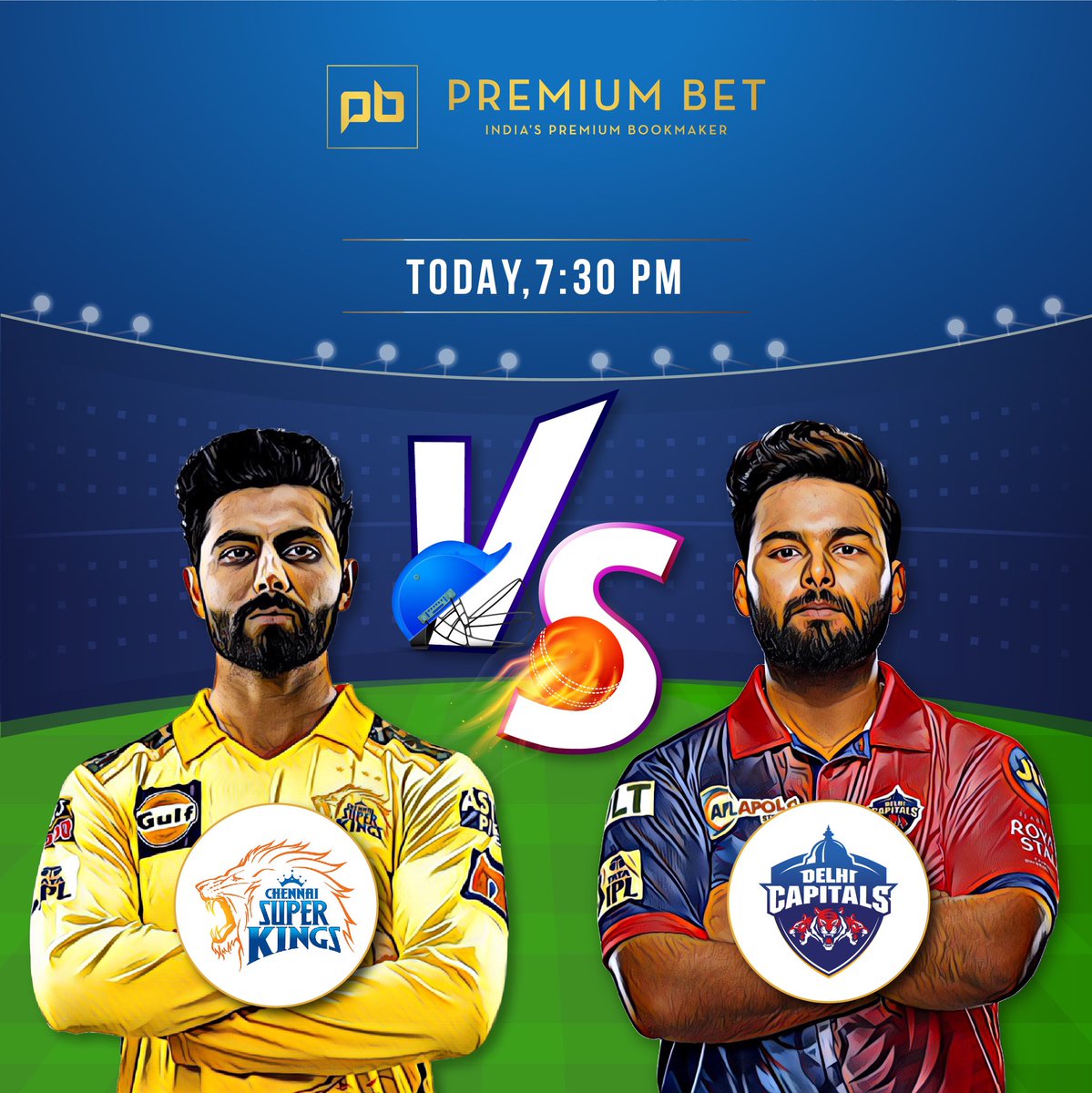PBExch's tweet photo. Delhi Capitals VS Chennai Super Kings

Guess who will win?

#DC #CSK #CalitalsVSSuperKings #cricket #ipl #cricketlovers #cricketfans #cricketfever #t20 #cricketmerijaan #cricketer #2022 #fun https://t.co/iM3IV7Hdi8