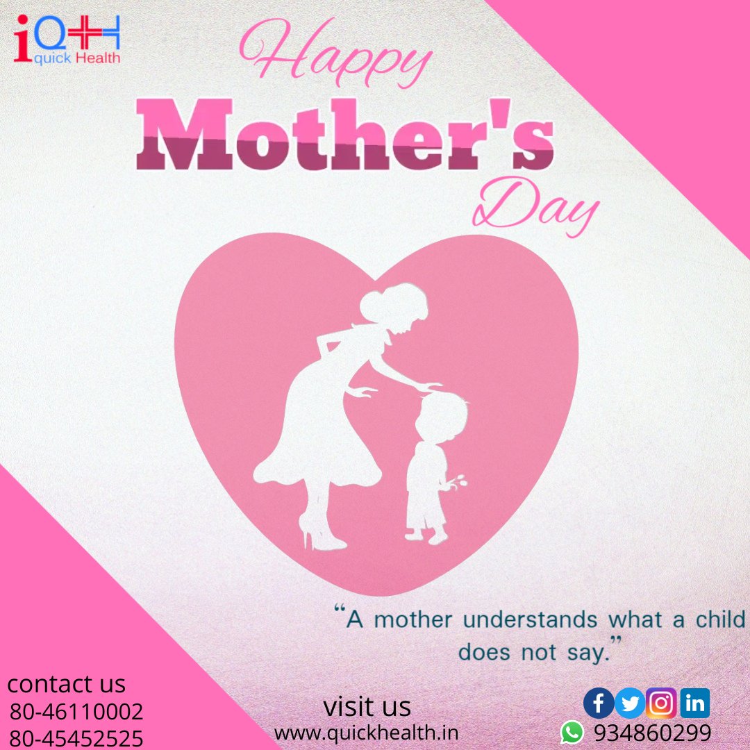 IqhLtd's tweet photo. Mother is the heartbeat at home, without her there seems to be no home. We want to thank every mother who looks after the family's health and every other thing at home by heart. Happy Mother's Day!

#happymothersday2022 #mothersday2022 #iQH #quickhealth https://t.co/Yfdt5I5j7M