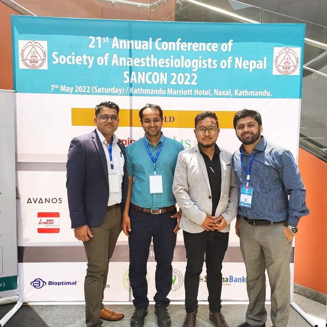 DocstoryNepal's tweet photo. 21st Annual Conference of Society of Anesthesiologists of Nepal SANCON2022 at kathmandu Marriott Hotel Naxal Kathmandu .
- Dr @AnantapiyushJha
Kathmandu Medical College
#sancon #meetings #anesthesia #conference #doctor #medicos #doctorstorynepal https://t.co/uDsL25kkye