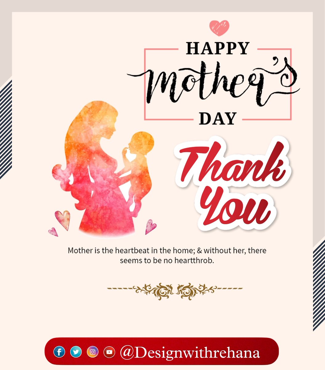 Designwithreha1's tweet photo. For everything I have accomplished
and for the things I will achieve,
I owe it to my dear mother.
Thank You Maa ❤️
#HappyMothersDay2022
#MothersDay
#motherhood
#designwithrehana https://t.co/ILia7PYEuU
