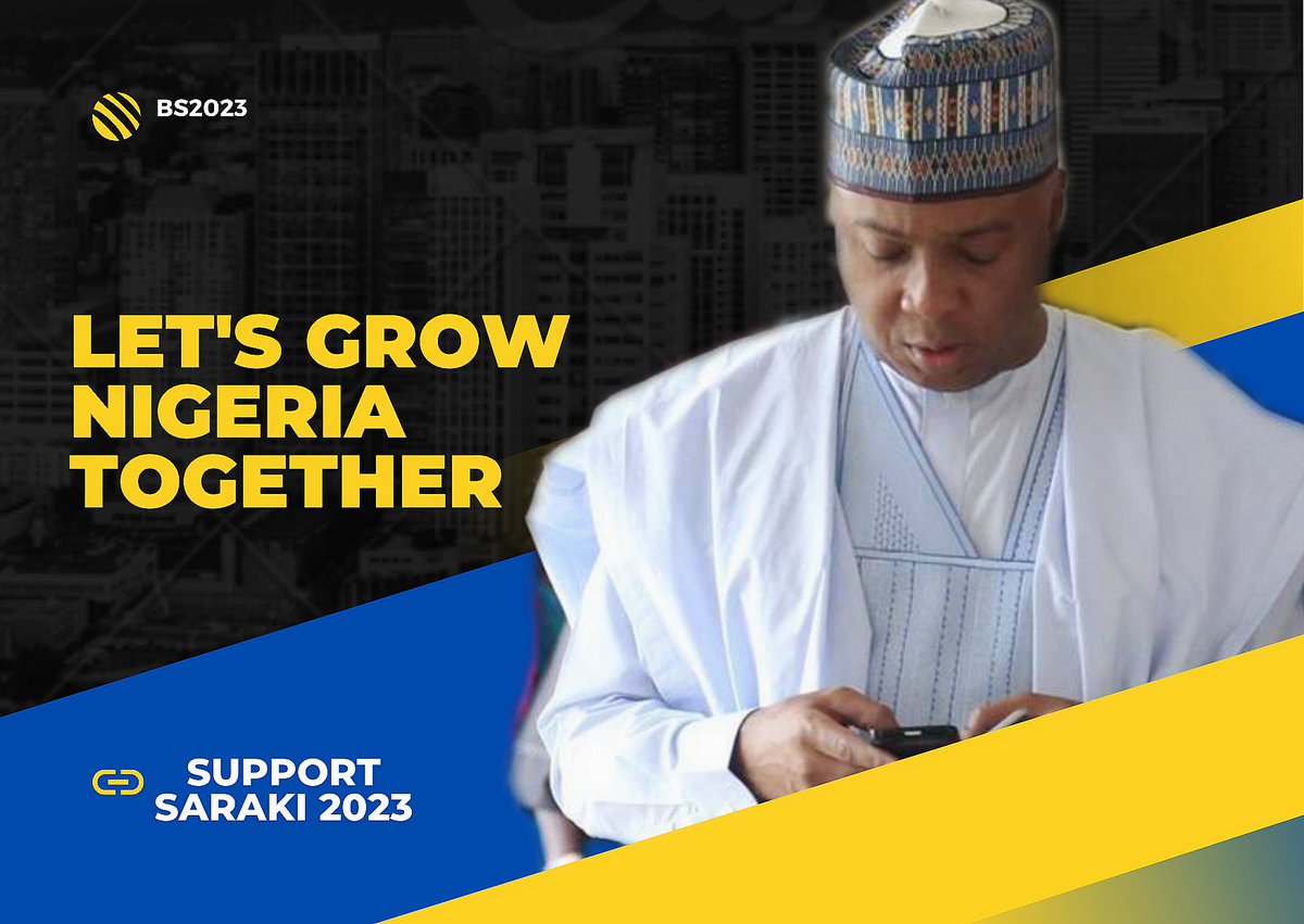 RasaqAbata's tweet image. Let's grow Nigeria together✔️

#SupportSaraki2023
#RealSolution 
#bs2023