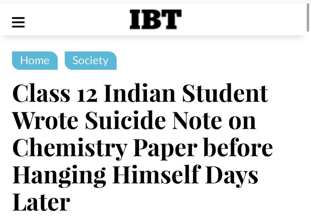Sushant17692095's tweet photo. #cancelboardexam2022 @dpradhanbjp @narendramodi @cbseindia29 @RahulGandhi #cancelboardexams2022 guys we have lost another student after chemistry exam he committed suicide along with his younger brother😭only disgusting CBSE &amp;Govt🤬is responsible plz everyone fight for our right. https://t.co/TzJHHItLCP