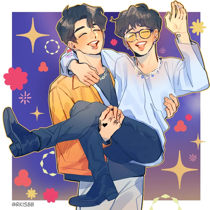 #kookmin finally drew The Carry from p t d + after dinner 