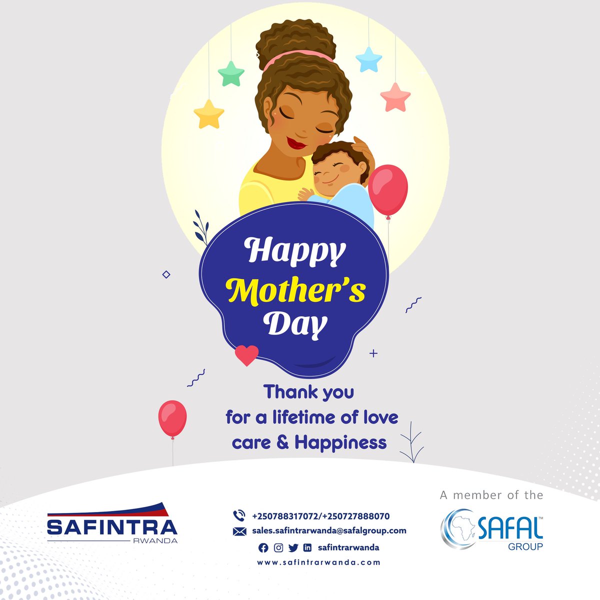 safintrarwanda's tweet photo. Wishing you a Happy Mother's Day to all mothers across the World.
#safintraroof #buildingsolution #safintrarwanda #constructionmaterial https://t.co/Mm4qG1hNSL