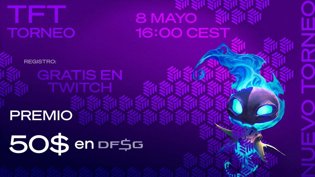 s4mulegg's tweet photo. Esta tarde tenemos una cita gente!! Torneo gratuito de @TFT_ES para todos vosotr@s. Todo ello en el canal de @DFSocial_es 
#DFSocial $DFSG

https://t.co/0g6HE9Ycyy https://t.co/XMv4YzyQL4