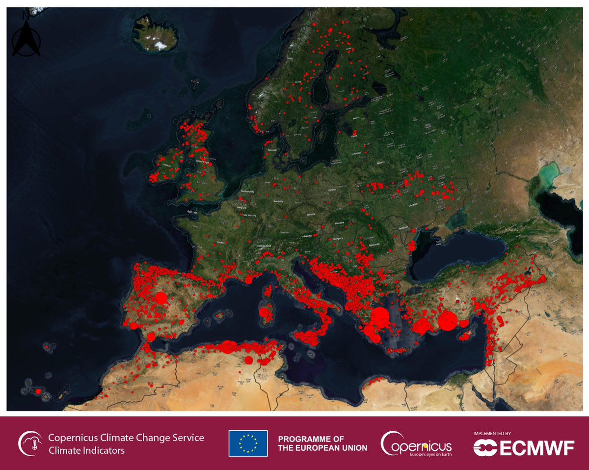 defis_eu's tweet photo. #EUSpace for #ClimateChange awareness

➡️During July and August 2021, #wildfires burnt over 800,000 ha in countries around the Mediterranean Basin

Read more in the 🆕European State of the Climate #ESOTC2021 report by @CopernicusECMWF
  
🔗https://t.co/dYpcb1NGp0
#EUGreenDeal https://t.co/1gp5D2ne09