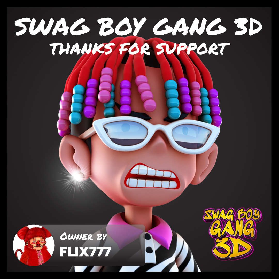 😎SWAG BOY GANG 3D😎
💸SWAG BOY GANG 3D #053 SOLD💸
Trader Card 2D - 3D WL
🔴Owner by  <a href="/flix_777/">Flix777</a> 

❤️Thanks for support.  #SBG3D
#NFT #NFTs #NFTGiveaway #NFTCommunity #CRO #crofamily #NFTThaicommunity #NFTthai #NFTTHAILAND #NFTthaiartist #NFTtrend #NFTdrop
