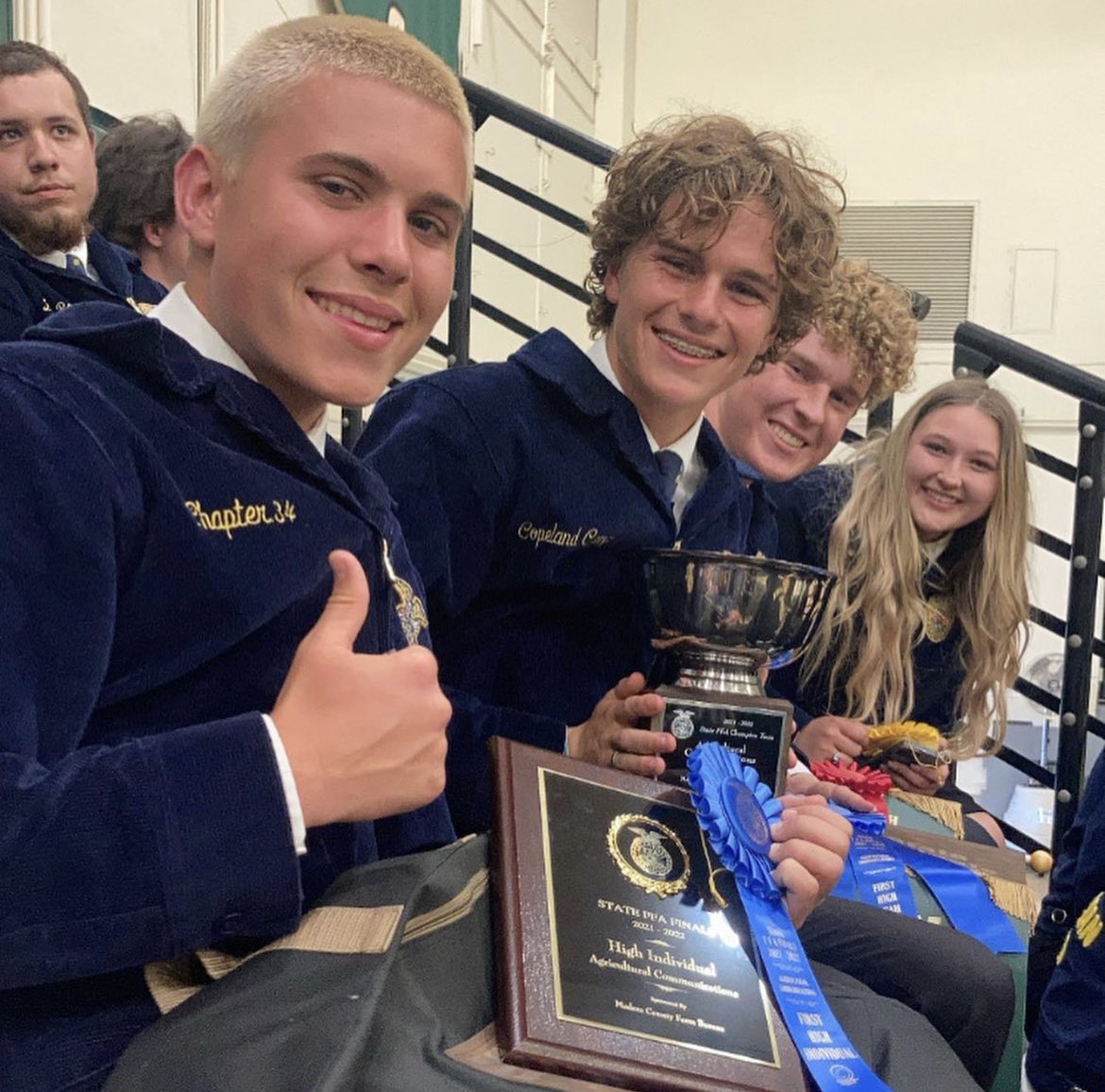 🚨STATE CHAMPS!!!🚨 Amazing job to our Ag Communications team for winning the State title. Thank you <a href="/denise4ag/">Denise Skidmore</a> for coaching these awesome students! Congrats to
Copeland Camp, Autumn Miller,Nikolas Williams, and Conrad Schneider who was first in the state. <a href="/MercedUHSD/">MercedUHSD</a> <a href="/ecgauchos/">El Capitan HS 🤠</a>