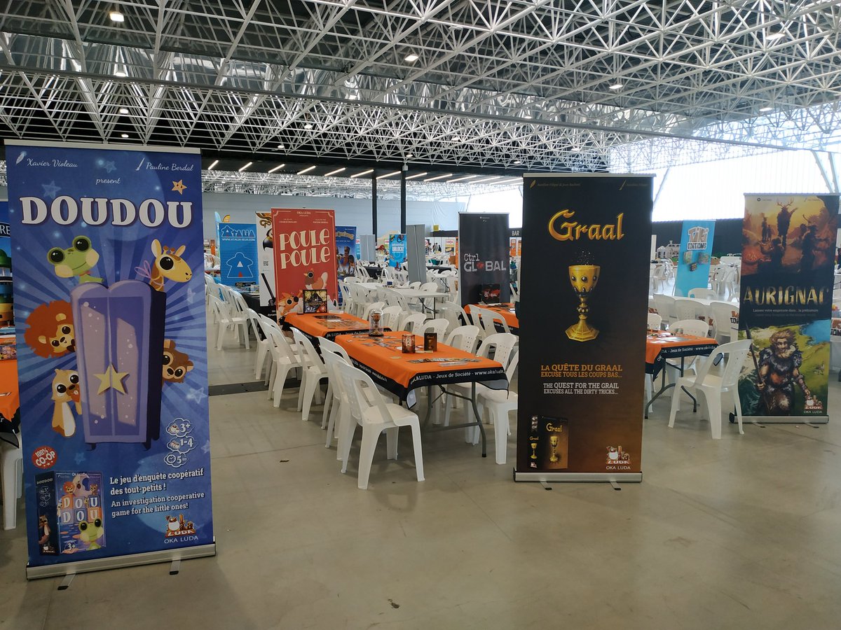 MeepleStratego's tweet image. Mise en place jour 3 à @AlchimieDuJeu--&amp;gt; ok
On teste les dernières variantes de #boussanga (qui fonctionnent bien) et toujours des test de #aurignac et #controlglobal ainsi que tous les déjà sortis.
#j2s #jeuxdesociete #ludique #boardgame #jds