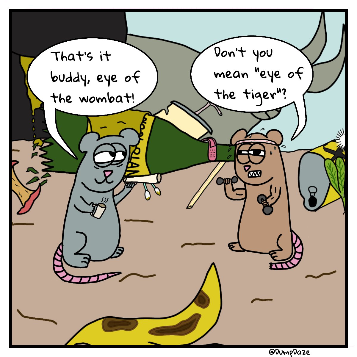 DumpDazeComics's tweet photo. What's lower than Eye of the Starfish, because that's where I am.
#webcomic #fitness #dumpdaze https://t.co/UMf8wDRgL3