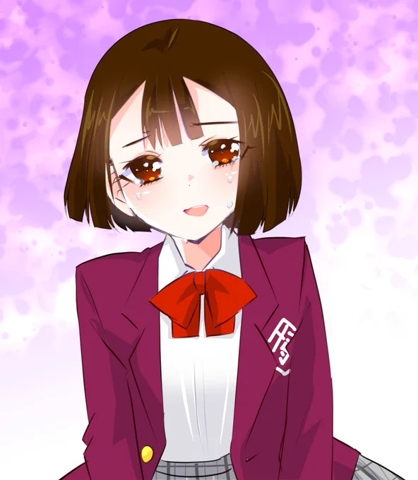 ドゲハイ感想画。涼子回、成長してないの私だけだよ…って泣いちゃうけど、ヒーロースーツもなしに竹刀をかざして友人のために捨て身で行けるのは涼子ちゃんしかいないよ( ;∀;) 優愛さんの笑顔でも泣いてる演技がめちゃくちゃしびれた… 