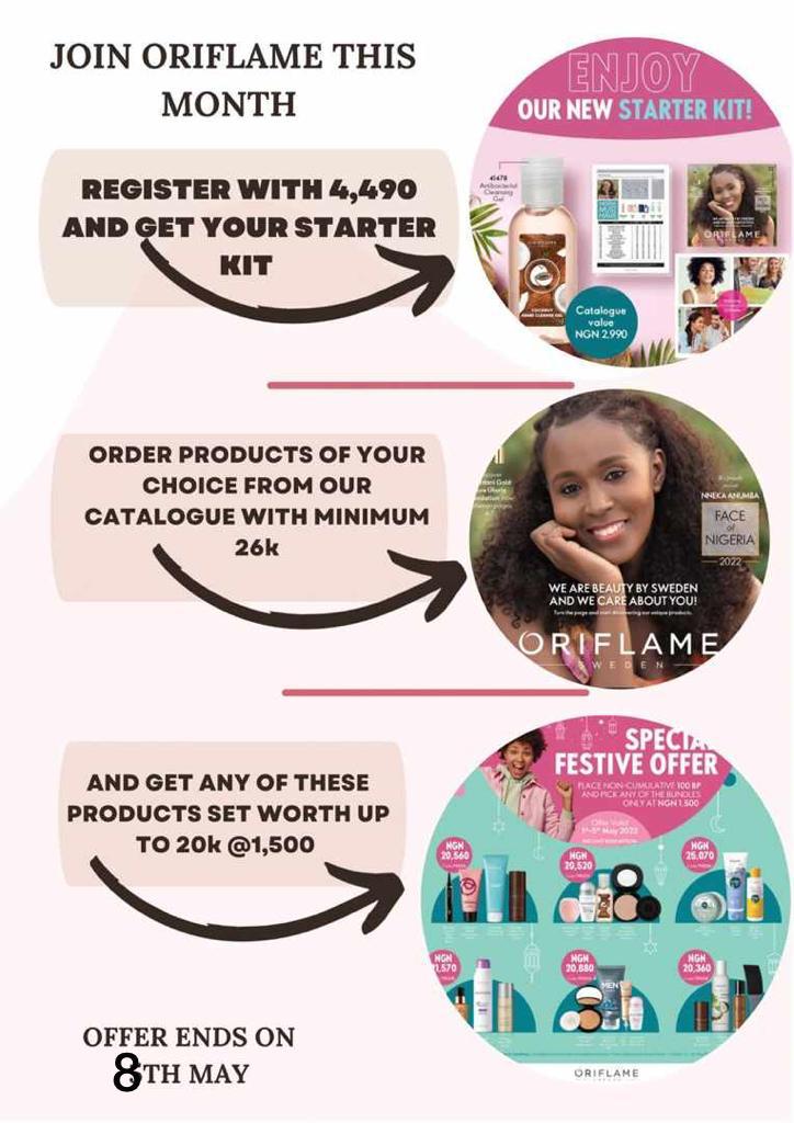 IredeStore's tweet photo. @Atilolahafeezah You can start your Oriflame Business
Message me on WhatsApp 07048278147 https://t.co/M2tmCXLysE