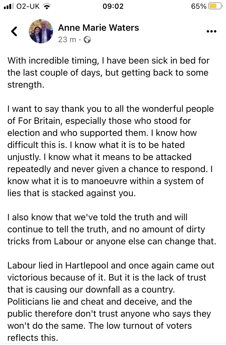 AMWHartlepool's tweet photo. #ForBritain #AnneMarieWaters #Hartlepool #DeBruce #Elections2022 https://t.co/8e52zWKLYl