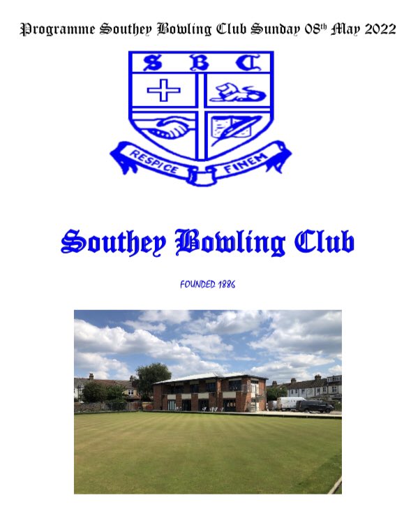 SoutheyBC's tweet photo. What a day ahead of us today… delayed due to Covid 135th year celebrations including grand opening of our new clubhouse at midday and friendly match against Surrey Presidents team in the afternoon. Hopefully more photos to follow later #newstart #bowls #celebrations https://t.co/rQ5jkTNoz2