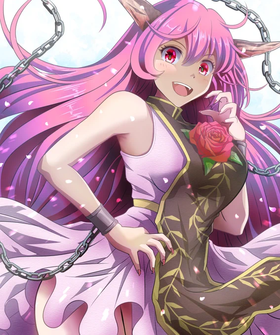 イラスト完成しましたPixivでリクエストをいただいたパーフェクト華扇ちゃんを描きました結局今年のゴールデンウィークは外出しなかったけど沢山イラスト描けたので良しとしましょう#東方Project #茨木華扇 #奸佞邪智の鬼 