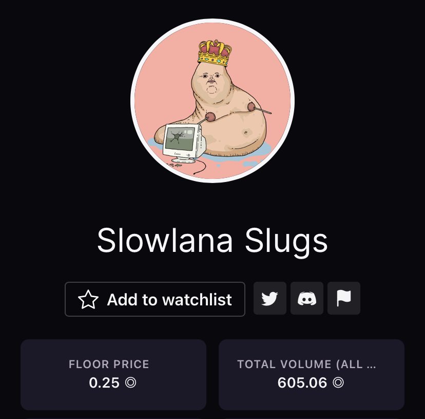 SlowlanaLabs's tweet photo. Slugs don’t sleep, we creep
600 volume, #feelingsluggish https://t.co/ynCQt63RuY