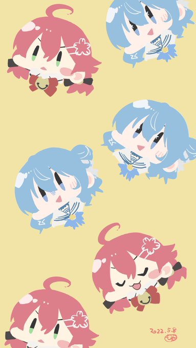 #miComet #miko_Art #ほしまちぎゃらりー
かわいさセットかきました 