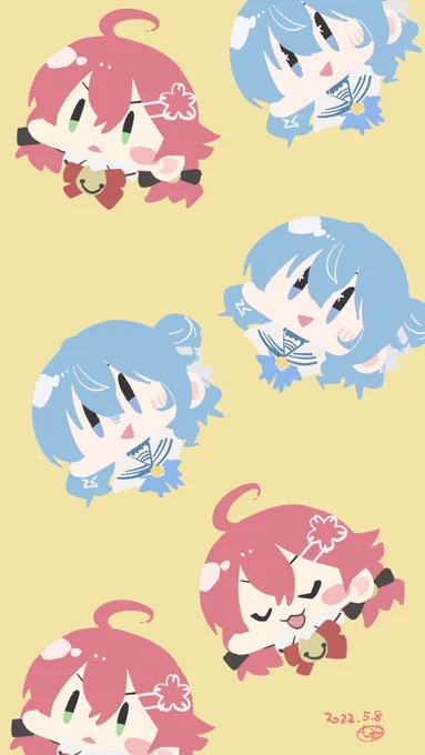 #miComet #miko_Art #ほしまちぎゃらりー
かわいさセットかきました 