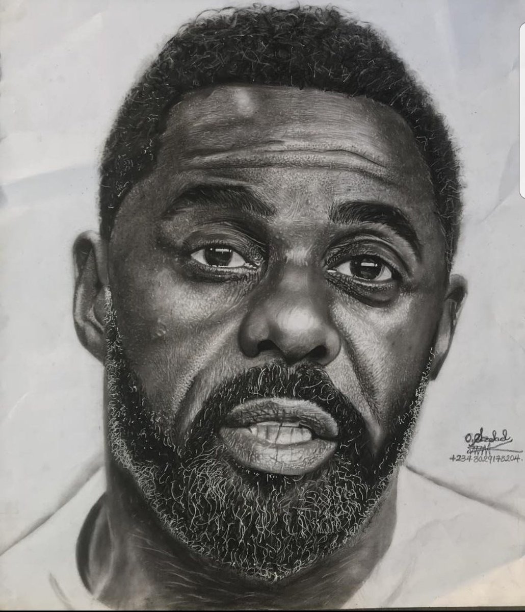 o_ezekiel1's tweet photo. my hyperrealism pencil art of @idriselba 
  drawn on eggshell paper with charcoal and graphite pencil .
.
.
.
.
.
.
.
.
.
.
.
.
#drawing #drawingwhileblack #drawingoftheday #Pencildrawing #drawingart #pencilpotrait #pencilart #sketchart #americanart #tweer https://t.co/wuqjAL1w1Y