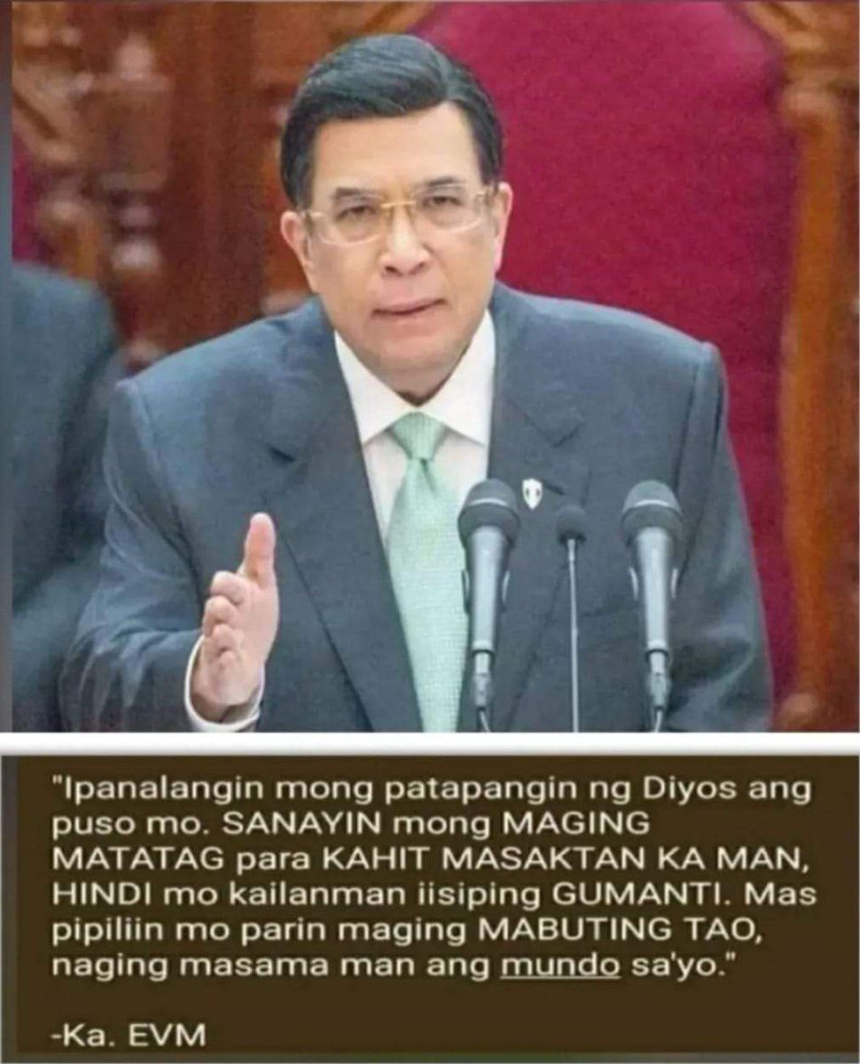 Positivity_4U's tweet photo. Kapag matapang pala ang puso hindi ibig sabihin Kaya mong gumanti. Kapag sinabi pala na matapang, ibig sabihin nun, na kaya mong lumimot, palagpasin at ipagpatawad ang mga masasamang bagay na ginawa sa'yo.
Salamat po sa pagpapaalala Ka Eduardo Manalo.โคโค
#IamonewithEVM
#Unity https://t.co/KEvKfBKNph