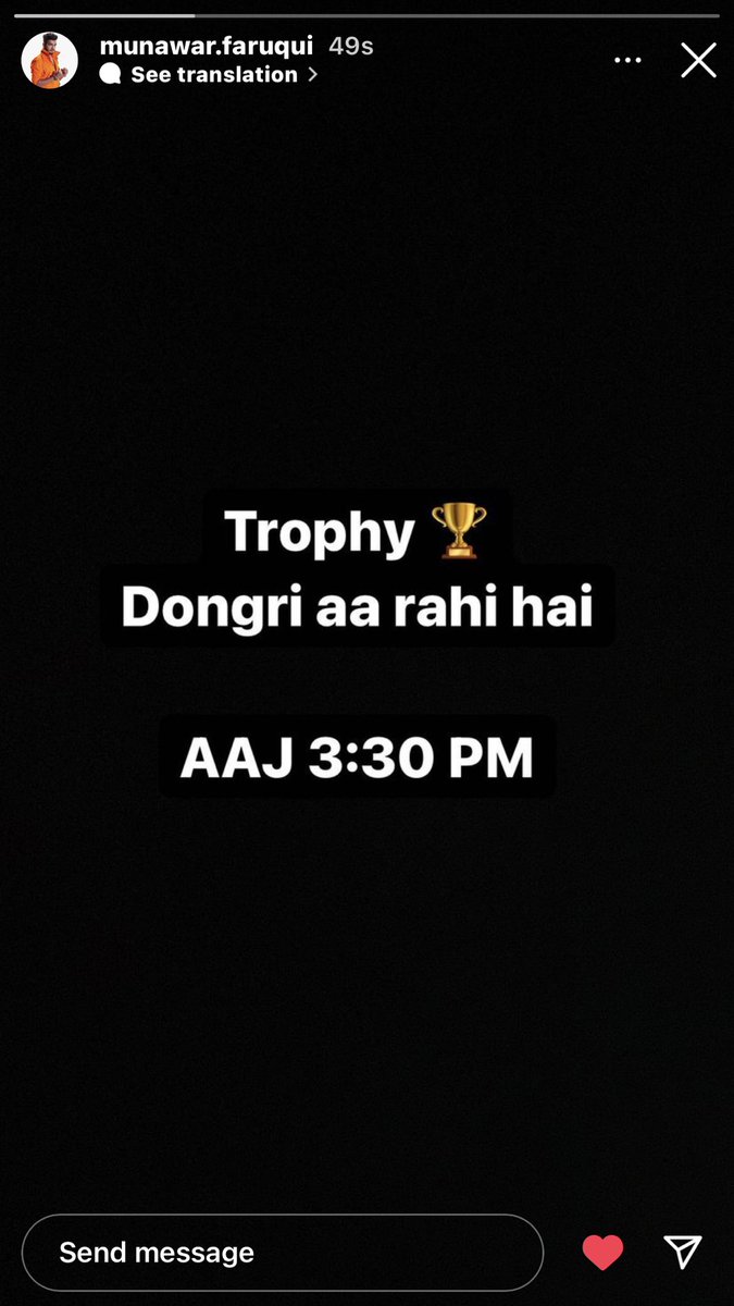 VasimMultani15's tweet photo. Get ready munawar ki janta 

BADASS WINNER MUNAWAR https://t.co/4BBrPpXqK7