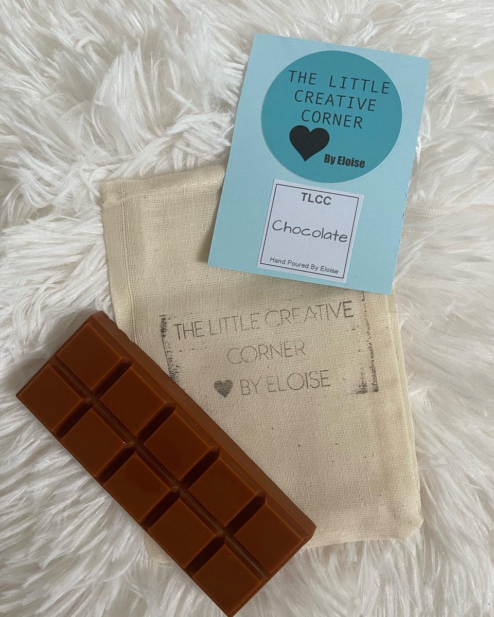 TLCC_byEloise's tweet photo. A chocolate snap bar🤎

Our snap bars are all hand poured, vegan friendly, animal cruelty free and they are made from soy wax. They are then presented in one of our 100% natural material cotton bags which are eco friendly and non-toxic!🤩

Snap bars are only £3
#snapbar #waxmelt https://t.co/BIEcdXDoFg
