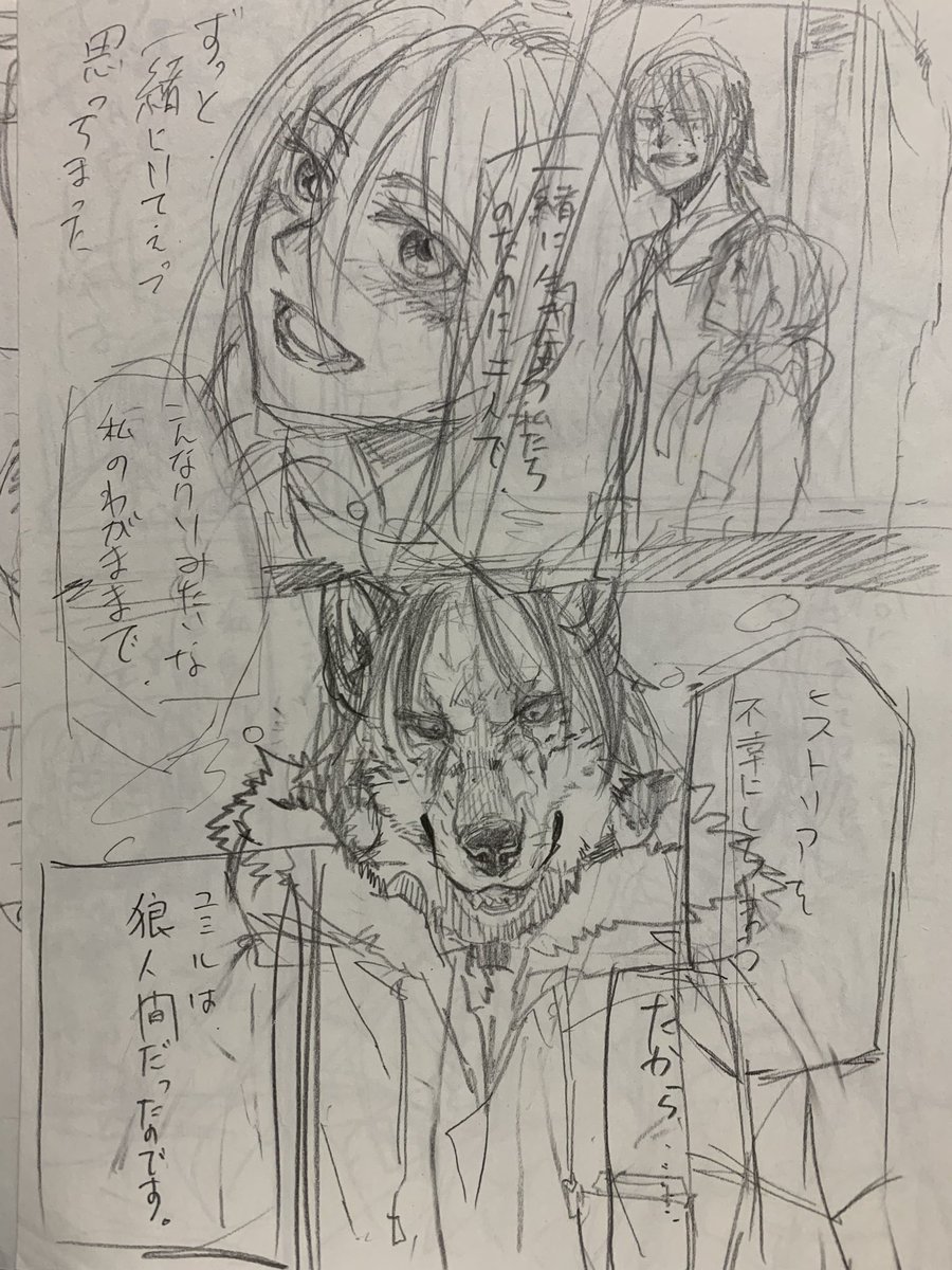 昔の自分…ネームの時点でこんだけ描き込んでるの狂ってるんだよなあ
これはユミヒス 