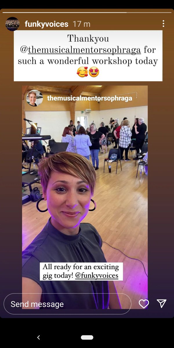 RealFunkyvoices's tweet photo. What a fabulous workshop we hosted yesterday! Thank you so much to @sophiaragavelas. Video coming soon! #whatavoice #emoshe https://t.co/XgrpCg0xSK