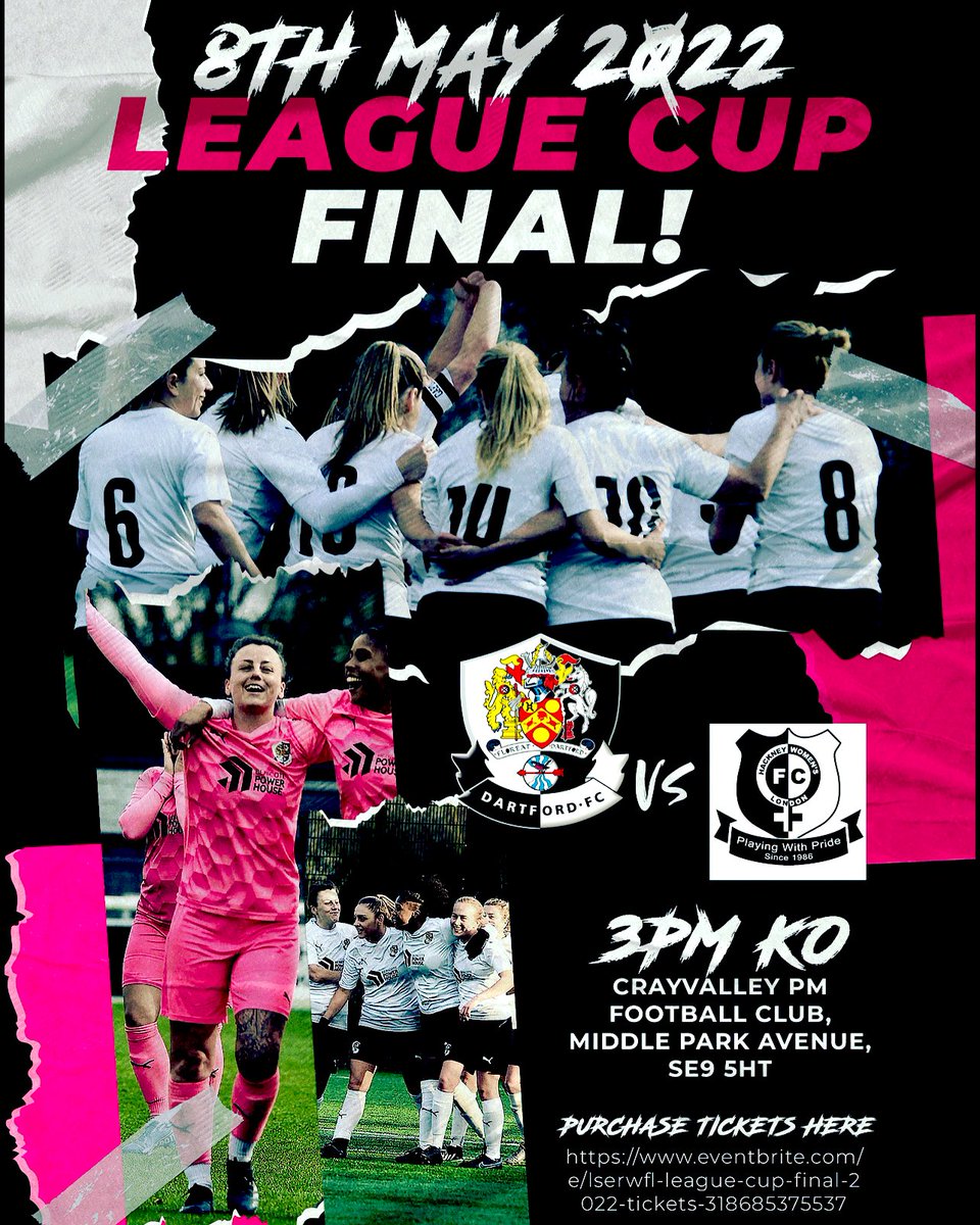 DartfordFCWomen's tweet photo. GAME DAY!
We play in the League Cup Final against Hackney!
β°3.00PM KO
π @hackneywfc
π Crayvalley PM, SE9 5HT
π https://t.co/YVcyGlMmzQ
#letsgetthisdartystarted https://t.co/pImzXb6GHW