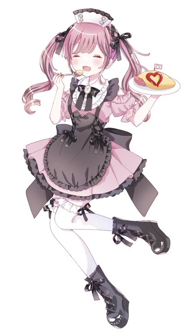 自分で食べちゃうメイドさん🎀🍽 