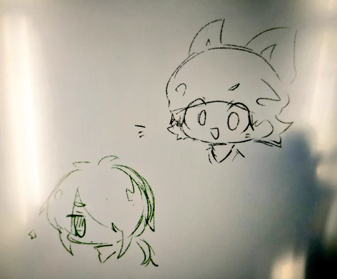 店で描いたやつ 