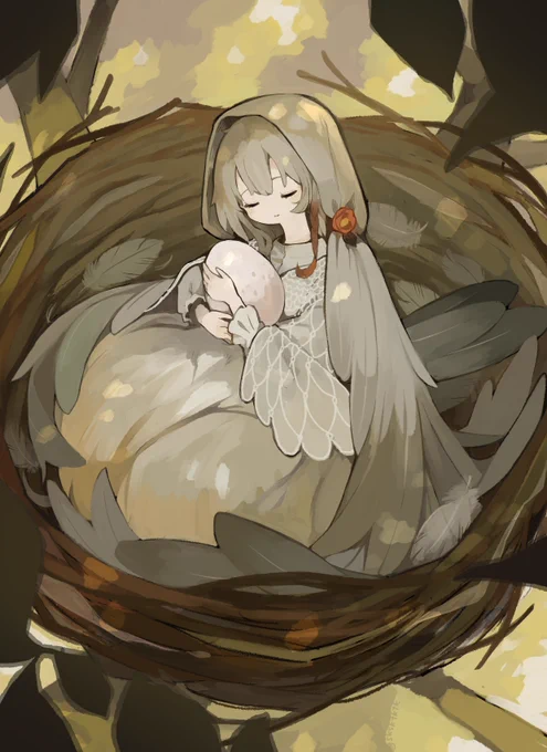 ヒヨドリのお母さん 