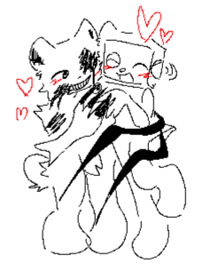 malbearirl's tweet photo. old doodlesbAUGHH)   your rotting corpse and computer have been hit by the furrifcation beam

they're t4t to   btw
 #bearalpha #bearroblox #malbear #itobear https://t.co/SWfgUVNi0P