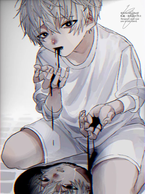 『 内側にあるもの 』#イラスト 