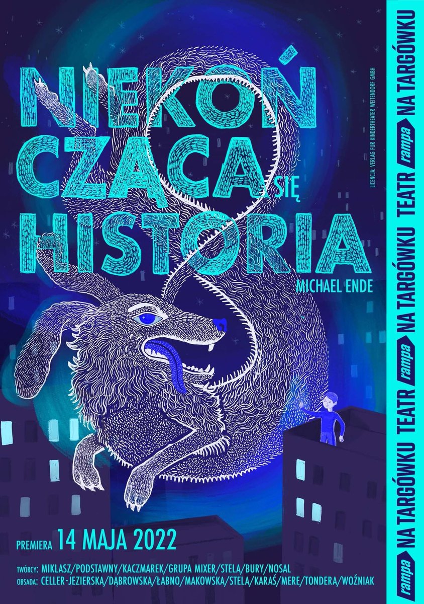 mbieroza's tweet photo. New #poster for theatre play "NeverEnding Story". No #nft here :) https://t.co/eNl4W4FtX9