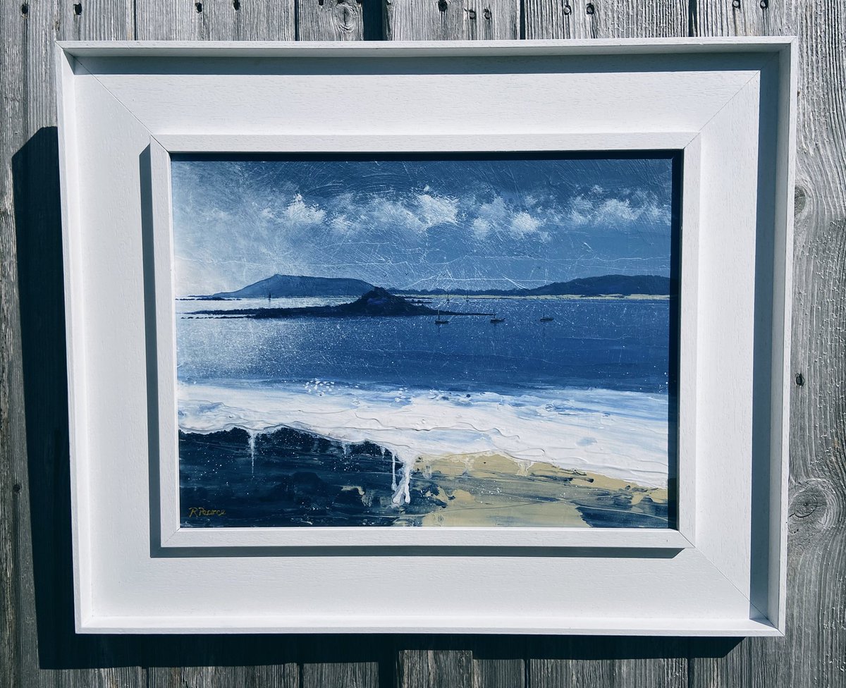 Bryher from Tresco 47x57cm wood panel framed