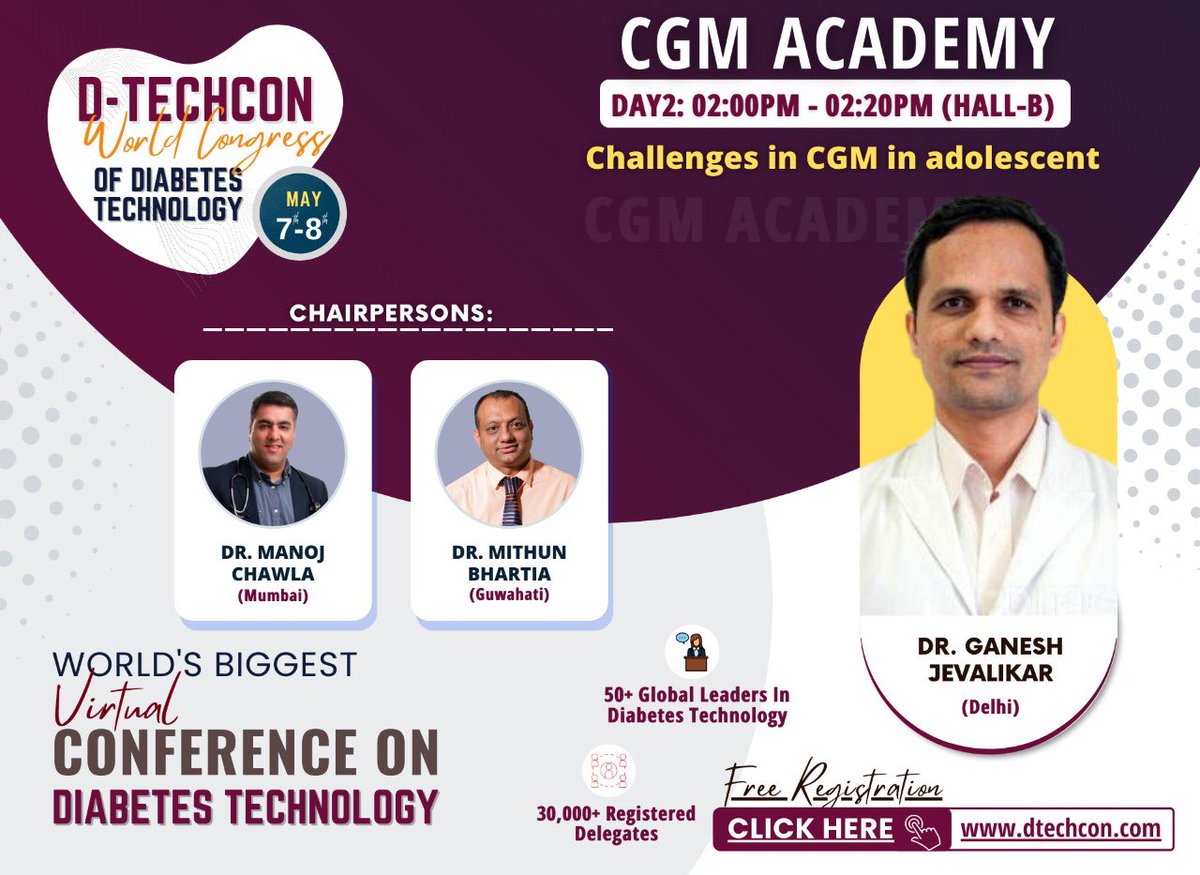 DTechCon's tweet photo. Dr. A. G. Unnikrishnan Talked at DtechCon2022 about Time In Range (TIR) Centered Diabetes Care
Chaired by: Dr. Manoj Chawla & Dr. Mithun Bhartia @EDEN_Leicester @ATTDconf @JDRFMinnesota
Attend Live: https://t.co/JCIjHVho63
#Dtech #DtechCon2022 #diabetestechnology #healthTech https://t.co/q4dHleLVCH