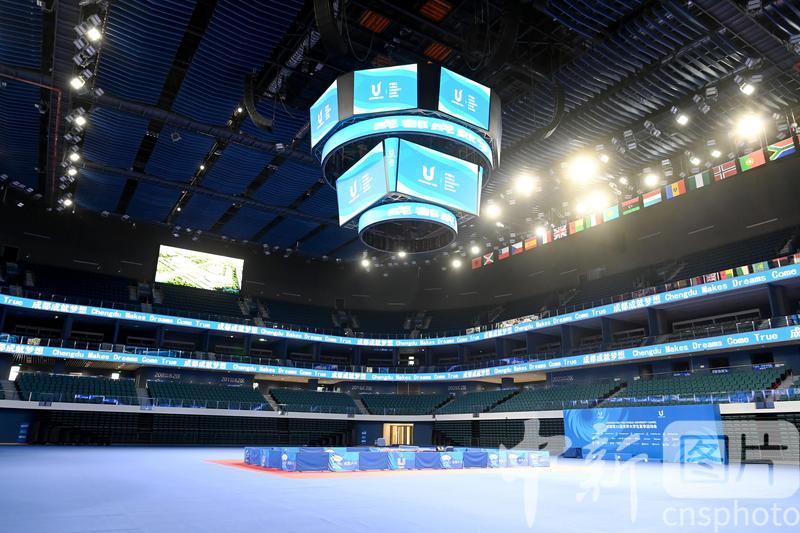 photo_cns's tweet photo. Photo taken on Apr. 28, 2022 shows the interior view of the Sports Center in Gaoxin District, Chengdu, southwest China’s Sichuan Province.
#venue   #31stSummerWorldUniversityGames https://t.co/cYNK5JEsDU