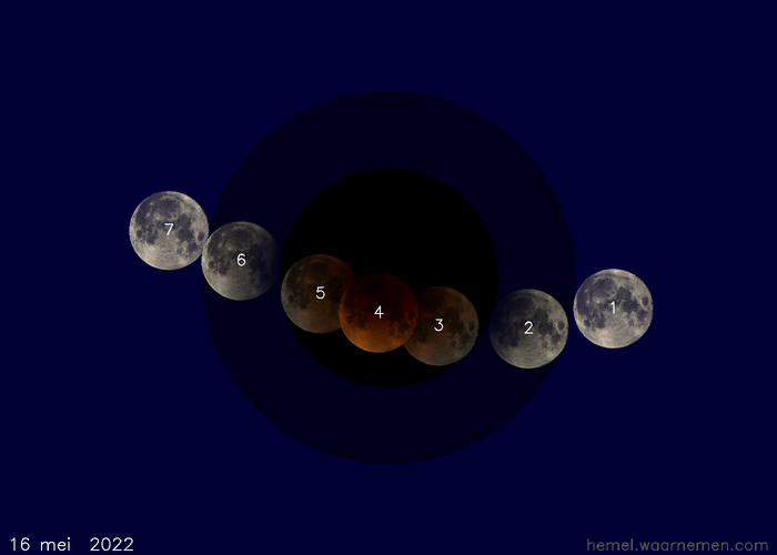 hemel_waarnemen's tweet image. Op maandagochtend 16 mei vindt een Totale #Maansverduistering plaats.  Je moet vroeg opstaan en de totalileit begint bij ons pas als het al flink schemert.  Zie
hemel.waarnemen.com/maan/eclipsen/… voor meer details.  #bloedmaan #LunarEclipse