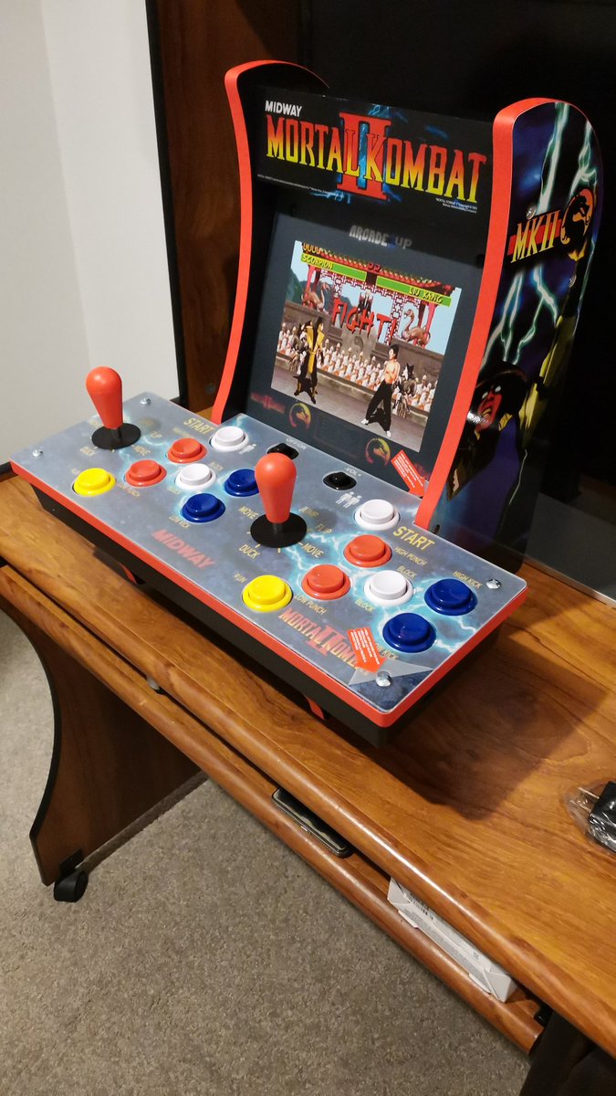 mkonearthrealm's tweet photo. So glad to finally get hold of one of these. It isn't cheap importing this into New Zealand but damn is it worth it!
#mortalkombat #mortalkombat11 #netherealmstudios #midway #mortalkombat2 #videogames #arcade1up https://t.co/YoQIPjfZau