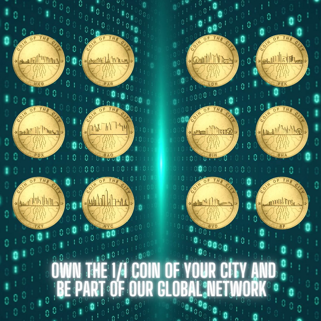 CoinOfTheCity's tweet photo. We are launching today the first drop of the Coin Of The City! 50 city coins are looking for their first owner! 
When: Today, 21:00 CET 
Where: https://t.co/DdURpSb6ZP

#nft #NFTdrop #NFTLaunch #NFTCollection #coinofthecity #opensea #NFTCommunity #ETH https://t.co/WKvHWXRrJA