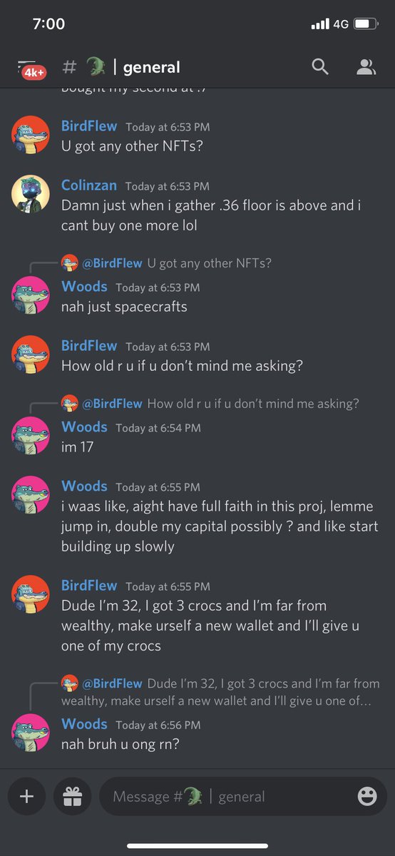raphaelsebban1's tweet photo. Bear market or not, crocs community continues to be straight up positive vibes. A generous holder offering to send over a croc for free to an unfortunate 17yr old holder who lost his crocs @acrocalypseNFT   Proud to be a member of this community! https://t.co/TaoTPTefvJ