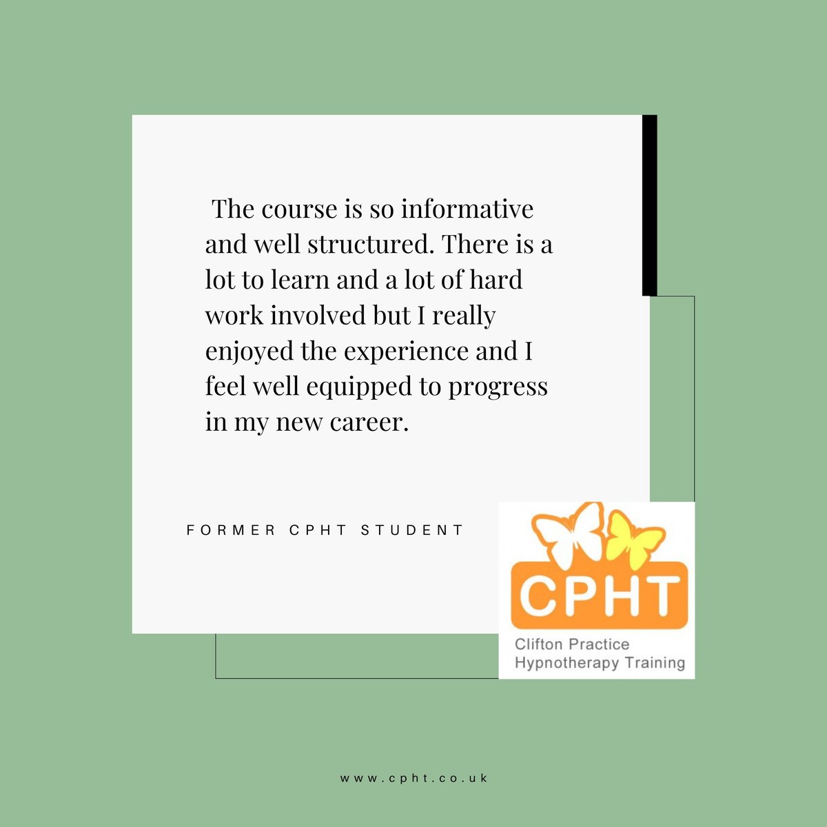CphtLiverpool's tweet photo. It's wonderful to receive such fantastic feedback from our former students! 

Find out more and apply for our course at https://t.co/LvIFhPa5TG

#hypnotherapy #Feedbacktime #Liverpool #hypnotherapist #hypnotherapytraining #cpht https://t.co/g1CrDGLg1e