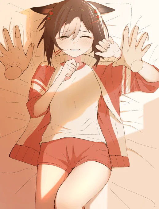 「こんなとこ見られちゃったら言い訳できないね」
#ウマ娘 
#ファインモーション 