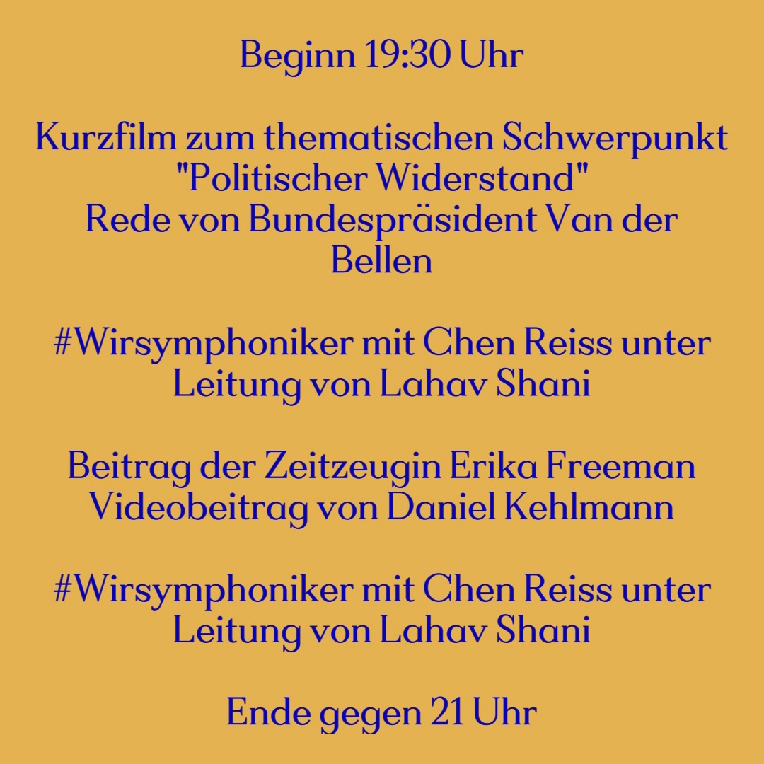 viennasymphony's tweet photo. Hier nochmal alle Infos für die Besucher:innen des heutigen #FestderFreude !
https://t.co/8kXhIFu0yE
#wsy #wienersymphoniker #neveragain #niemalswieder #weremember #fdf2022 #mkoe #mauthausenkomitee 📸 Sebastian Philipp https://t.co/tw5QDZsOUW