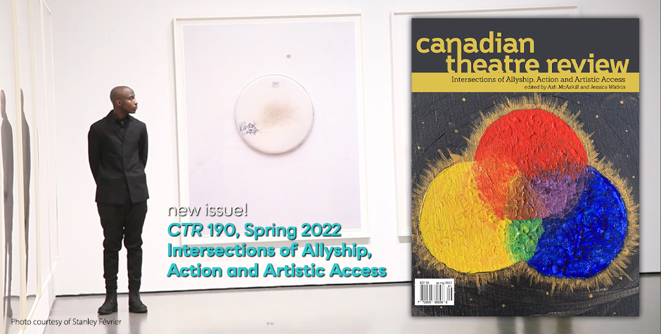 CanTheatreRev's tweet photo. Jenn Boulay of @CDTPS_UofT explains "Disability Theatre in Canada: Working Together and Closing the Gaps in the East" in our new Volume 190: Intersections of Allyship, Action and Artistic Access.
https://t.co/hsGHOXquoL
@UofT #diasability #theatre https://t.co/k1H26CxzLR