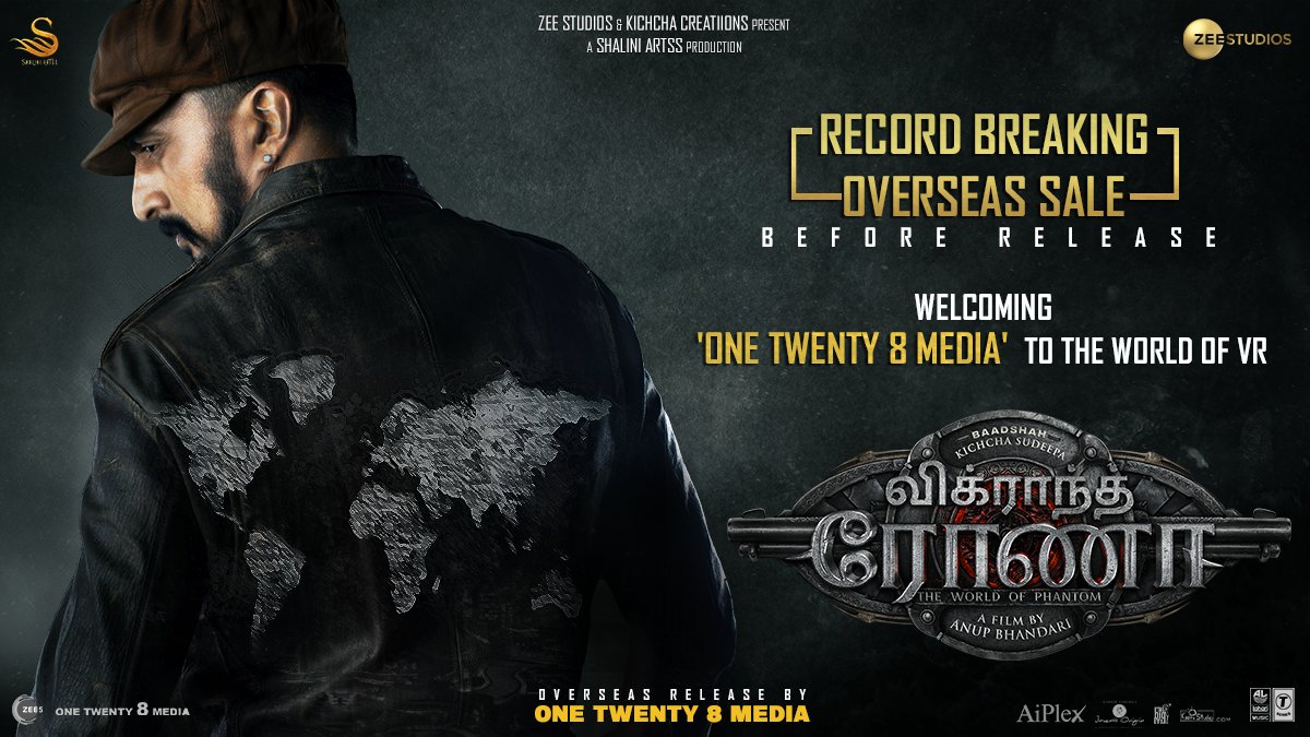 kichchasudeepF8's tweet photo. Welcoming @Onetwenty8M as our Overseas Distribution partner for all languages. #VikrantRonaJuly28 worldwide in 3D
@anupsbhandari @JackManjunath  @shaliniartss @ZeeStudios_
@KicchaSudeep Boss 👑   
#VikrantRona #KicchaSudeep  
#KicchaSudeep𓃵 #KicchaBOSS  #VikrantRonaUpdate https://t.co/eVR0qV8YEF