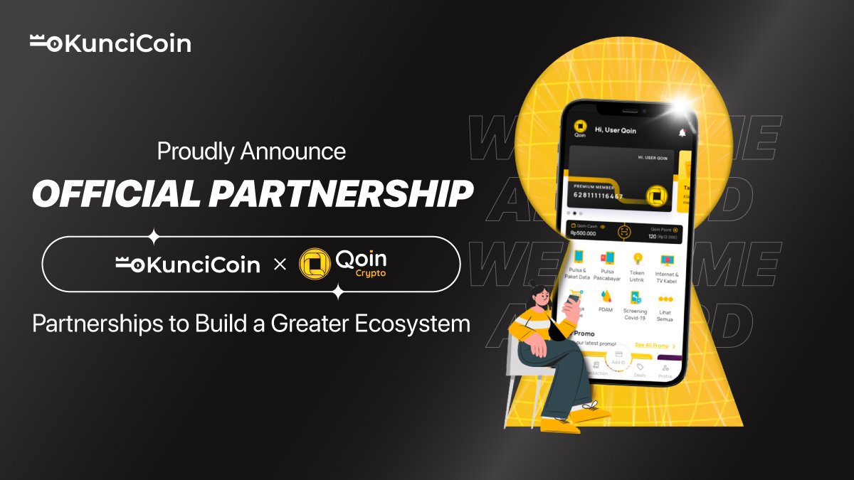 Kuncicoin_id's tweet photo. Menciptakan sistem pembayaran yang semakin canggih hanya dengan ketukan jari. 

KunciCoin X Qoin ID

Berkolaborasi membangun solusi untuk pembayaran digital anti ribet.

Good job @kuncicoinglobal https://t.co/TADY8IYtGg