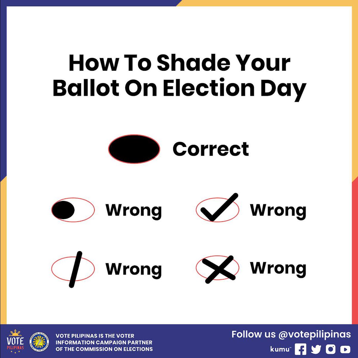 VotePilipinas's tweet photo. Are you ready to vote tomorrow? 🗳

Make sure to shade your ballots properly to make your vote count.

Visit https://t.co/GBUVrzeQLW to learn more about the #bumotoka campaign. https://t.co/iyGwo3WBa5