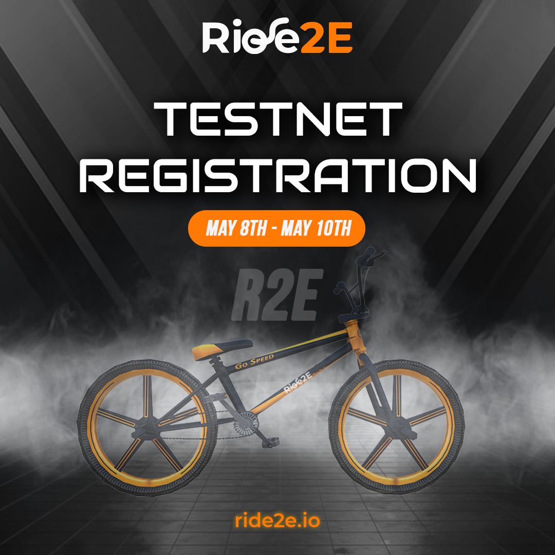 Ride2Earn (@ride2earn) on Twitter photo 🚴🏻🚴🏻TESTNET REGISTRATION 🚴🏻🚴🏻
🔥We're happy to announce that TESTNET REGISTRATION is now open🔥
Link: gleam.io/2RIpn/ride2ear…
Duration: May 8th - May 10th
#MoveToEarn #Move2Earn #STEPN #MOVEY #Ride2Earn #BSC #RideToEarn #M2E 🚴🏻🚴🏻TESTNET REGISTRATION 🚴🏻🚴🏻
🔥We're happy to announce that TESTNET REGISTRATION is now open🔥
Link: gleam.io/2RIpn/ride2ear…
Duration: May 8th - May 10th
#MoveToEarn #Move2Earn #STEPN #MOVEY #Ride2Earn #BSC #RideToEarn #M2E